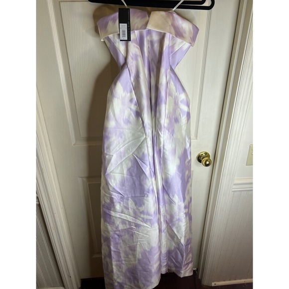 Sachin & Babi Brielle Gown Strapless Scatter Floral Violet Ice Purple Size 0 - Picture 9 of 13